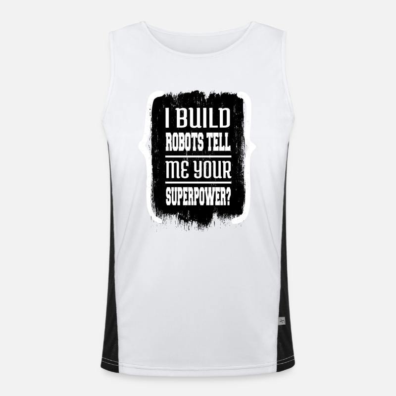 Birthday Robotics Engineering Men's Functional Contrast Tank Top 