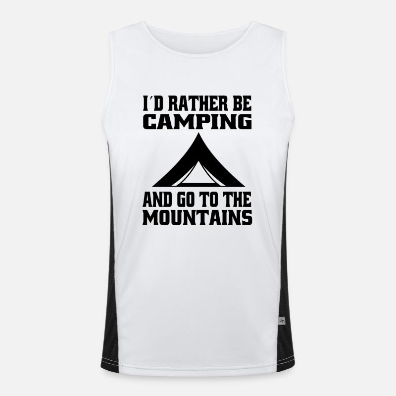 Camping Camping-car Camping Caravane Gift Camp Débardeur respirant contrasté Homme 