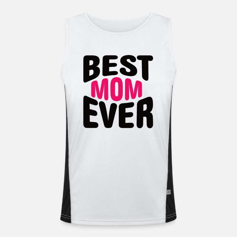 Beste Mama Überhaupt Muttertag Mutter Geschenk Funktionelles Kontrast-Tank Top für Männer 