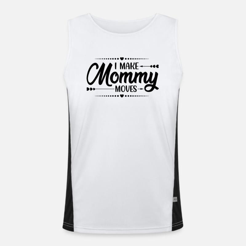 Beste Mama Überhaupt Muttertag Mutter Geschenk Funktionelles Kontrast-Tank Top für Männer 