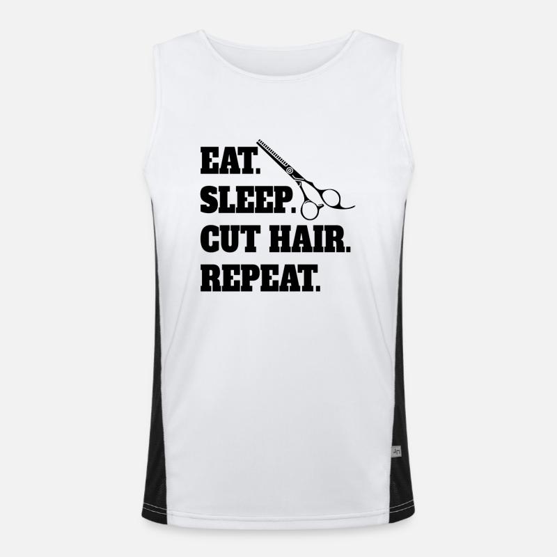 Coiffeur Ciseaux Coiffeur Ciseaux Peigne Débardeur respirant contrasté Homme 