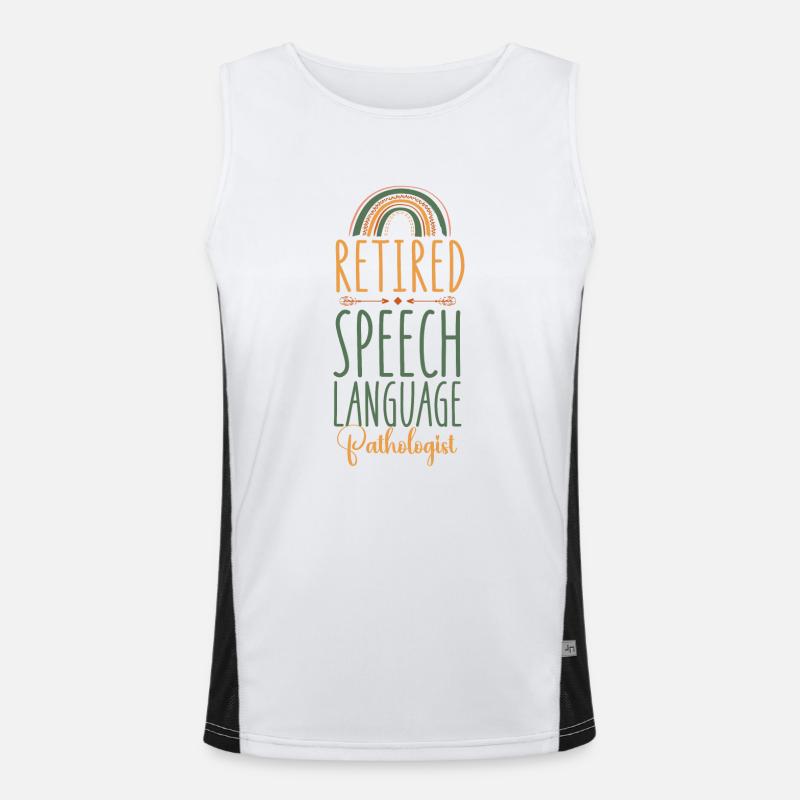 Speech Therapist Therapy Assistant Funktionelles Kontrast-Tank Top für Männer 