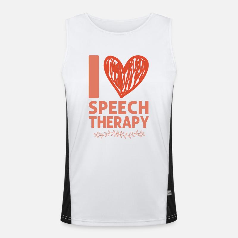 Speech Therapist Therapy Assistant Funktionelles Kontrast-Tank Top für Männer 
