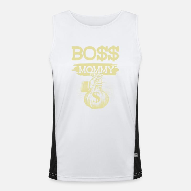 Boss Mommy Men's Functional Contrast Tank Top 