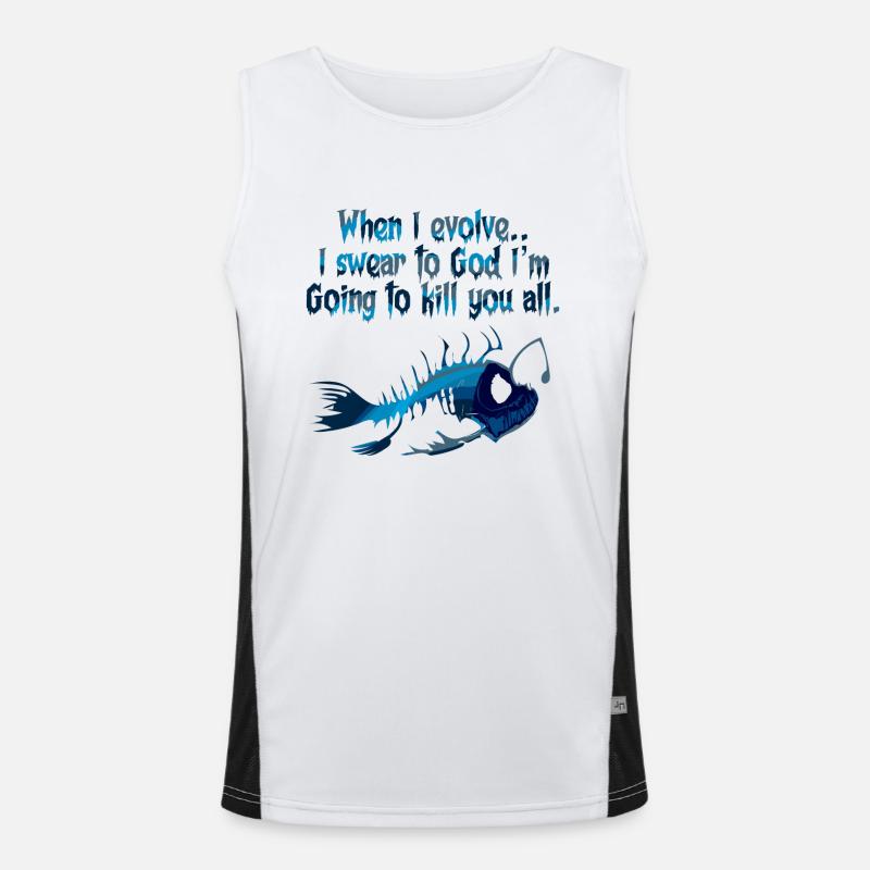 When I evolve I Am Going To K*ll You All Men's Functional Contrast Tank Top 