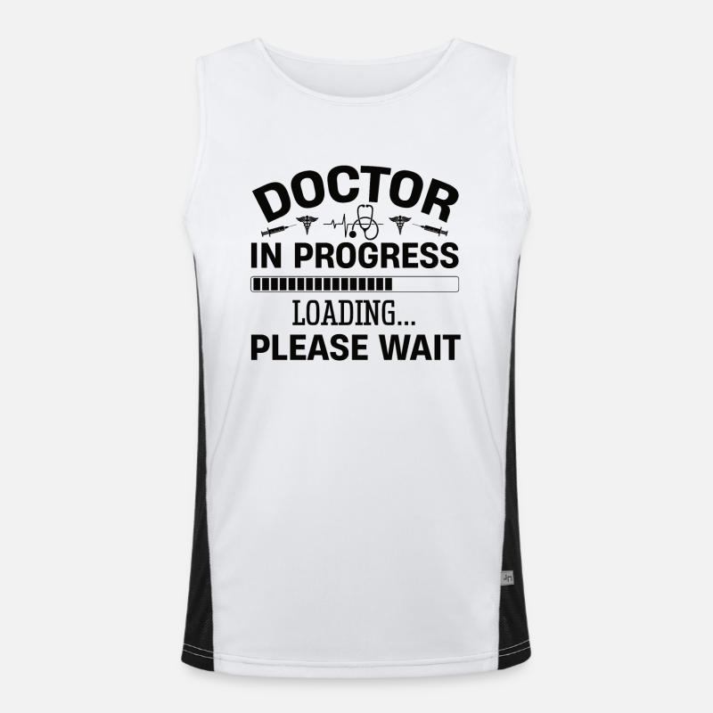 Doktor Abschluss Doktor Arbeit Doktoren Funktionelles Kontrast-Tank Top für Männer 