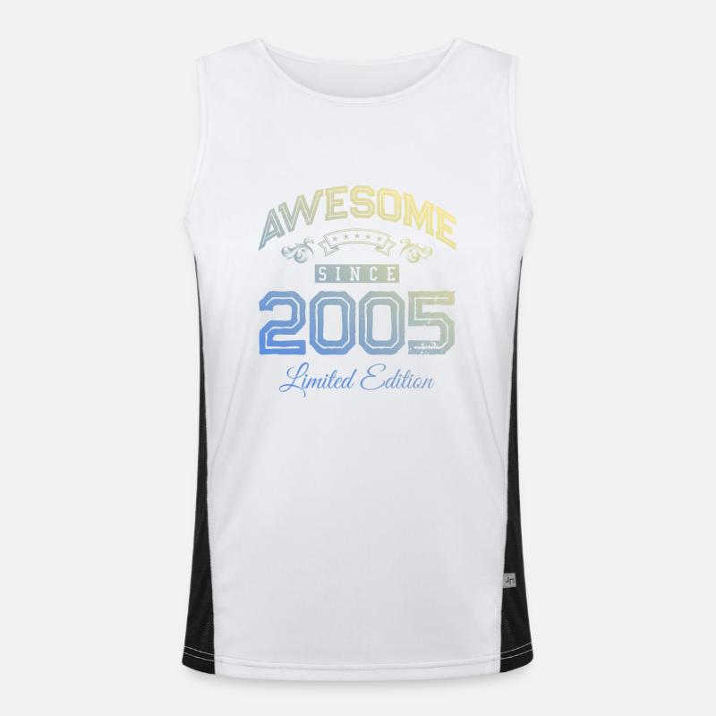 2005 awesome since Men's Functional Contrast Tank Top 
