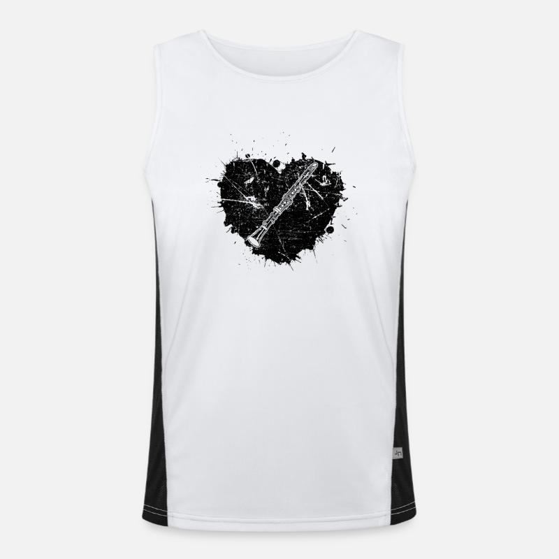 Clarinet Clarinet player Clarinetist Men's Functional Contrast Tank Top 