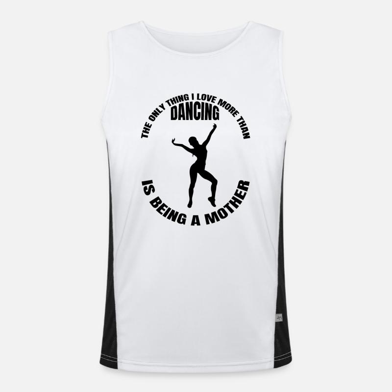 Ballet Dance Class Gift Dance Dancer Ballerina Men's Functional Contrast Tank Top 