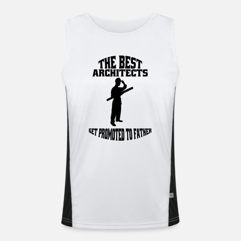 Architekt Spruch Bauleiter Architektur Bauzeichner Funktionelles Kontrast-Tank Top für Männer 
