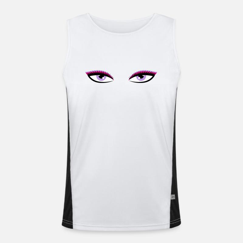Augen Funktionelles Kontrast-Tank Top für Männer 