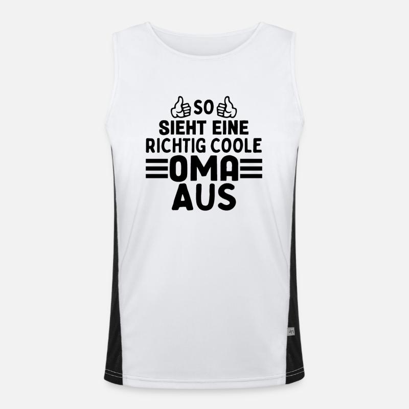 So Sieht Eine Richtig Coole Oma Aus Funktionelles Kontrast-Tank Top für Männer 
