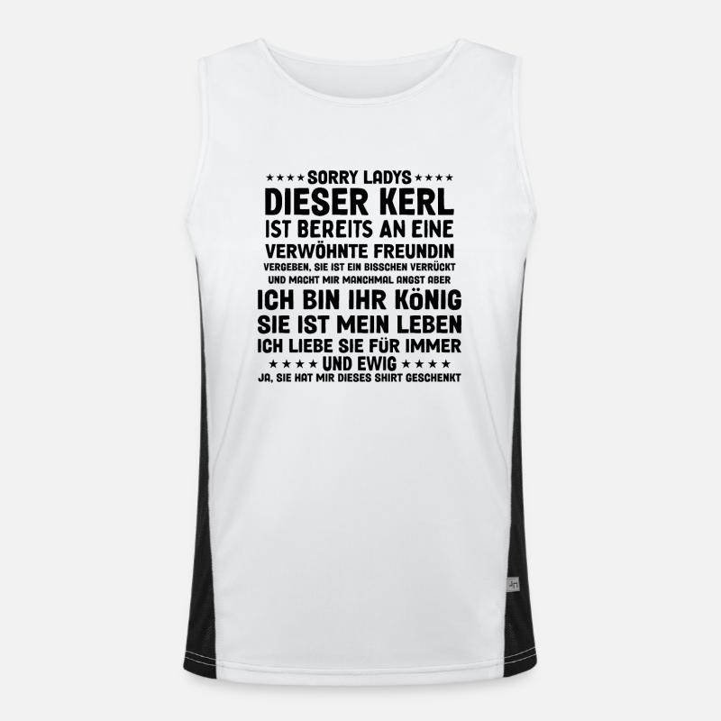 Paar Freund Sorry Ladys Dieser Kerl Ehemann Funktionelles Kontrast-Tank Top für Männer 