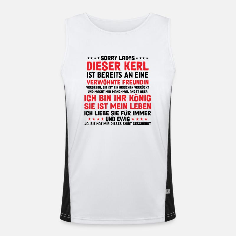 Paar Freund Sorry Ladys Dieser Kerl Ehemann Funktionelles Kontrast-Tank Top für Männer 