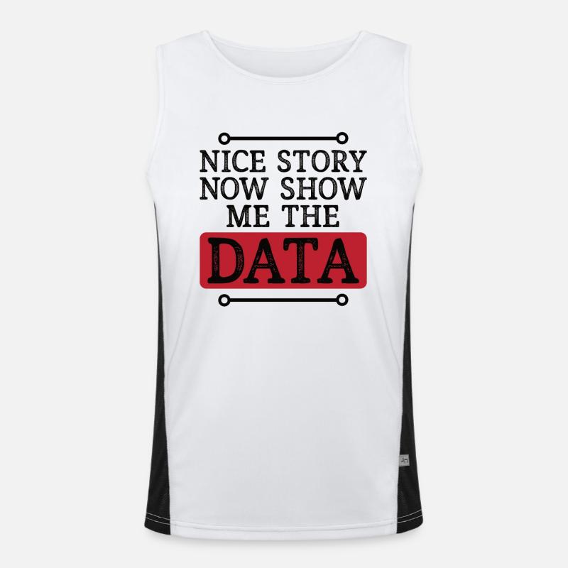 Deep Learning Machine Learning AI KI Datenanalyse Funktionelles Kontrast-Tank Top für Männer 