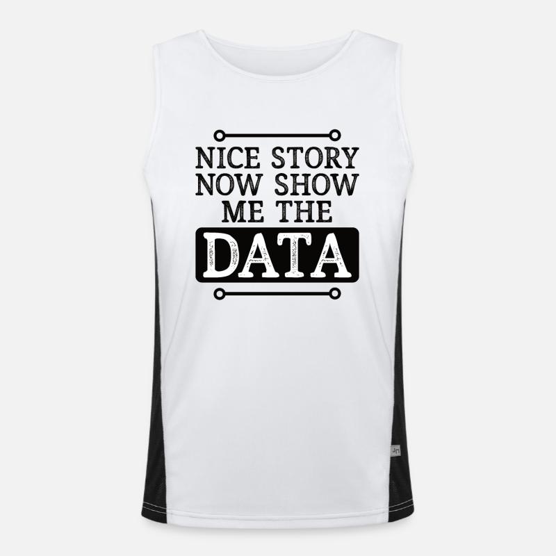 Deep Learning, Machine Learning, AI, AI Data Analysis Men's Functional Contrast Tank Top 