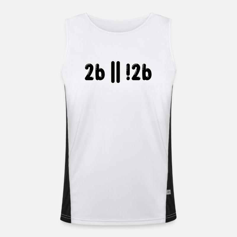 Sein Oder Nicht Sein Programmer Informatiker Gift Funktionelles Kontrast-Tank Top für Männer 