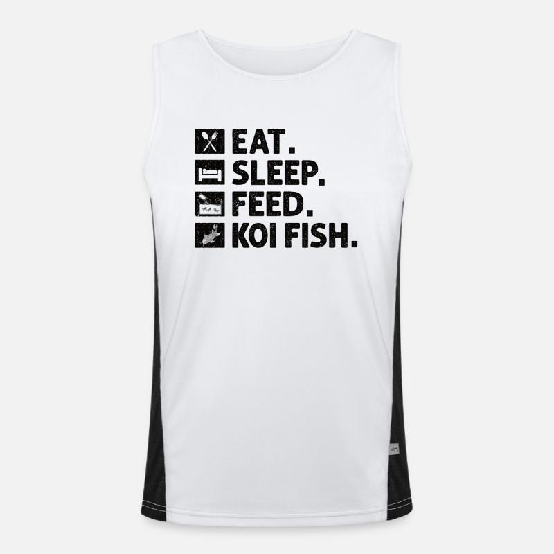 Fisch Aquarium Meerestier Naturschutz Funktionelles Kontrast-Tank Top für Männer 