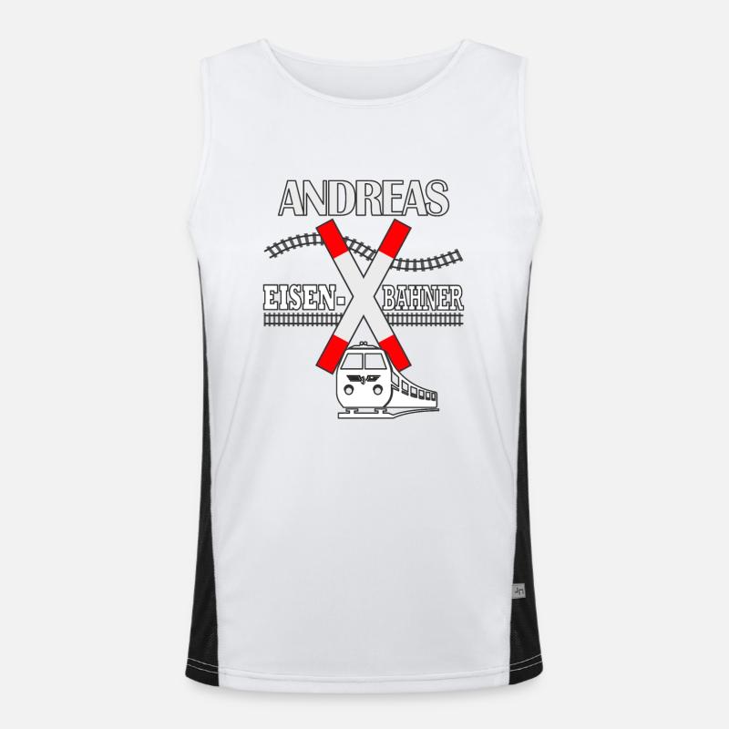 Andreas Eisenbahner Croix de Saint-André Débardeur respirant contrasté Homme 