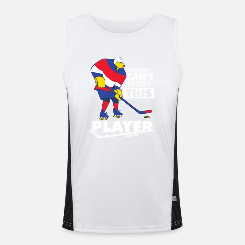 Eishockey Funktionelles Kontrast-Tank Top für Männer 
