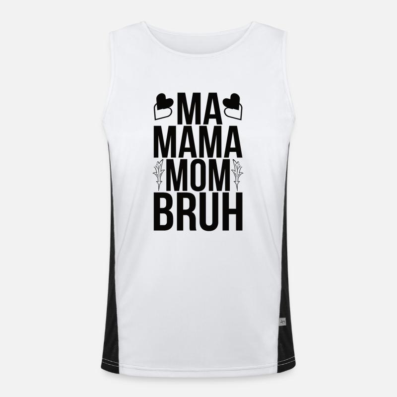 Beste Mama Überhaupt Muttertag Mutter Geschenk Funktionelles Kontrast-Tank Top für Männer 