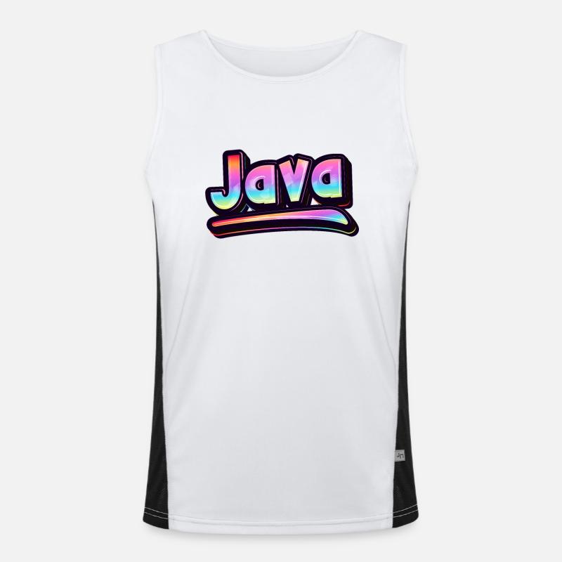 Vintage Indonésie Holiday Asia Java Débardeur respirant contrasté Homme 