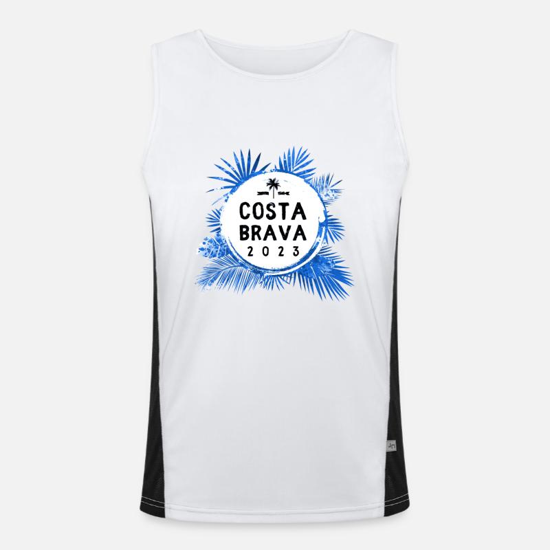 Costa Brava 2023 Bunt Funktionelles Kontrast-Tank Top für Männer 