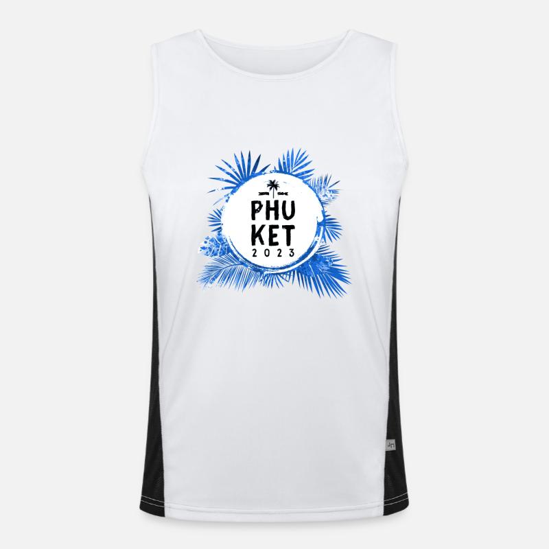 Phuket 2023 Bunt Funktionelles Kontrast-Tank Top für Männer 