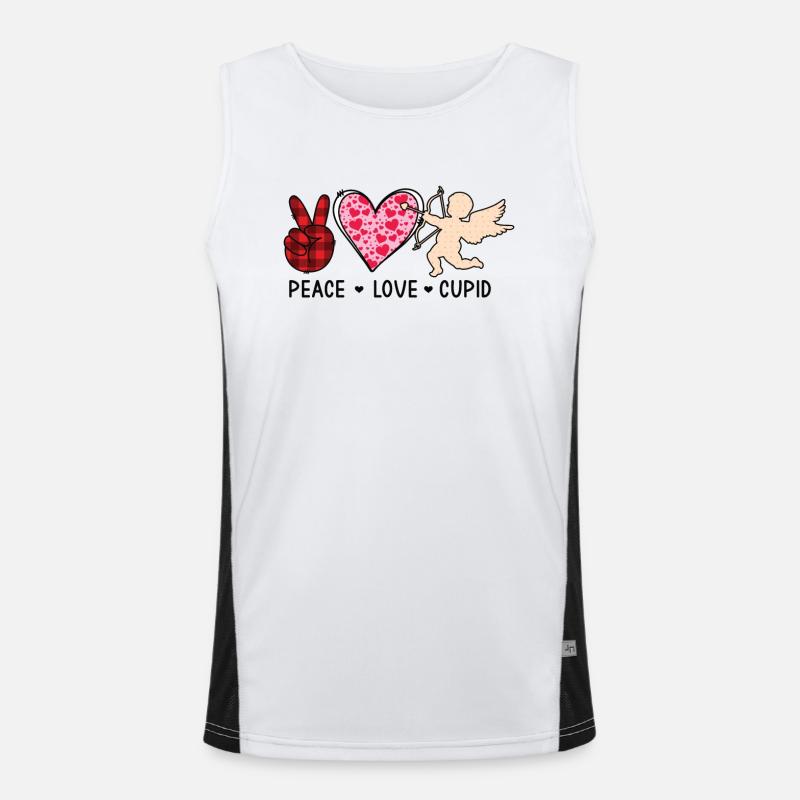 Valentinstag Februar Liebe Geschenkidee Funktionelles Kontrast-Tank Top für Männer 