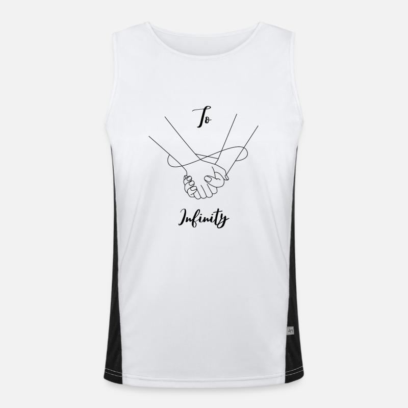 bis unendlich Funktionelles Kontrast-Tank Top für Männer 