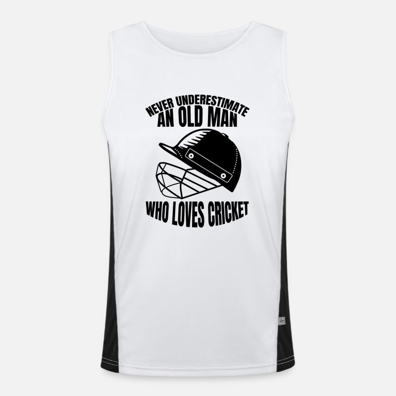Cricket team Cricket team Cricket team Men's Functional Contrast Tank Top 
