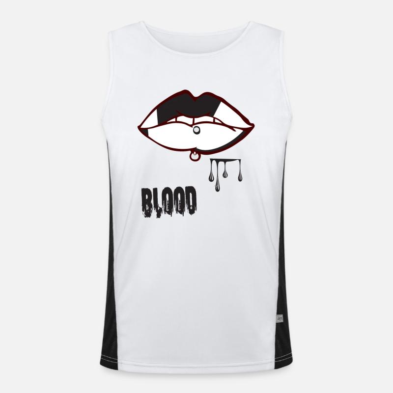 piercing & blood Men's Functional Contrast Tank Top 