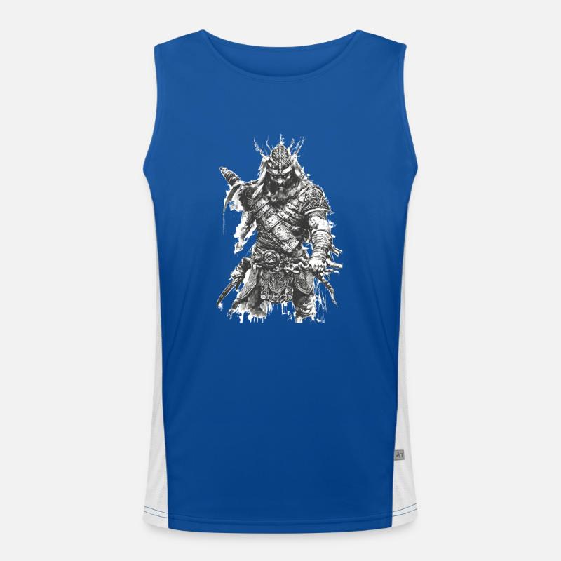 Vikings Rune nordique Vikings Valhalla Vikings Débardeur respirant contrasté Homme 