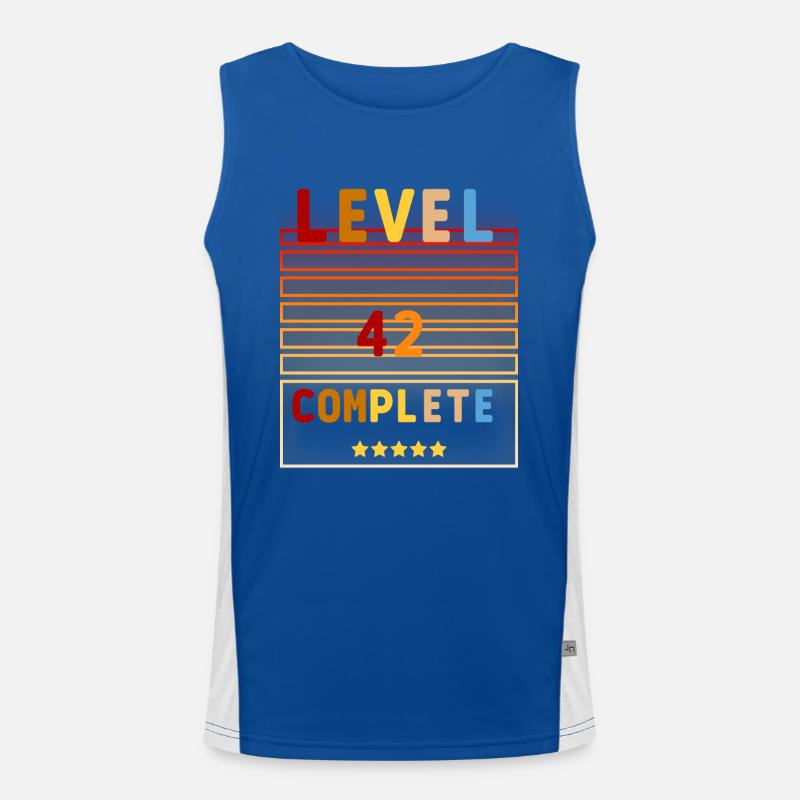 42th Birthday Geburtstags Geschenkidee Männer Frau Funktionelles Kontrast-Tank Top für Männer 