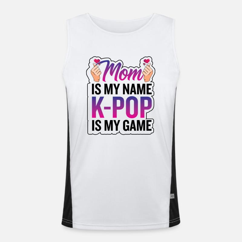 Humorvolle Kpop Mama Funktionelles Kontrast-Tank Top für Männer 