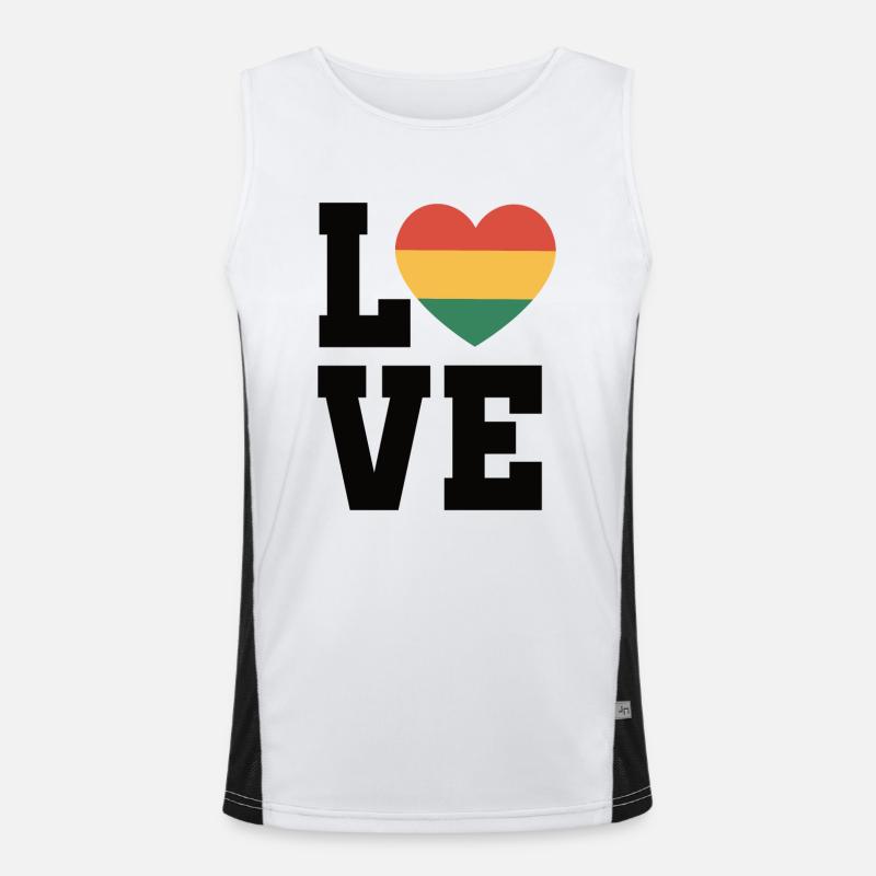 Ich bin Schwarze Geschichte Schwarzer Funktionelles Kontrast-Tank Top für Männer 