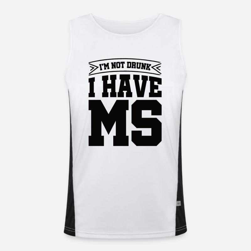 Multiple Sclerosis Awareness Men's Functional Contrast Tank Top 