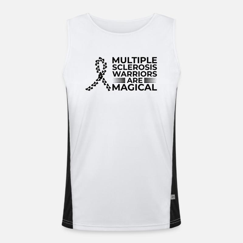 Multiple Sclerosis Awareness Men's Functional Contrast Tank Top 