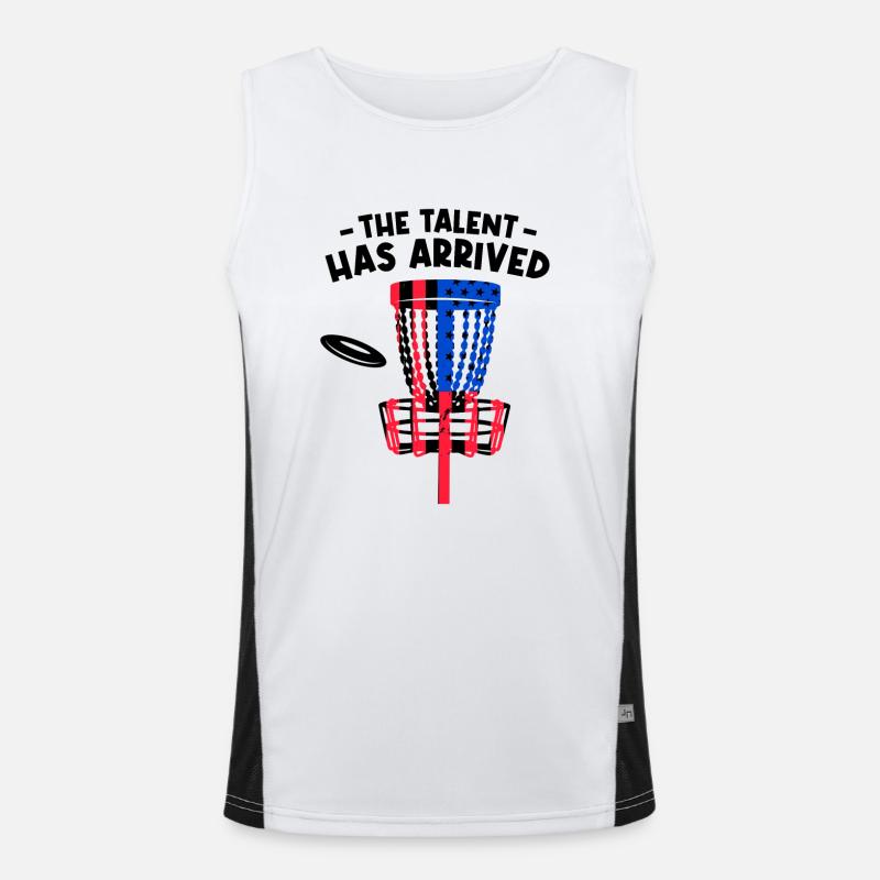 Das Talent ist da Funktionelles Kontrast-Tank Top für Männer 