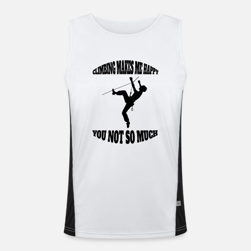 Climber Mountain climbing Mountaineering Mountain climbing Men's Functional Contrast Tank Top 