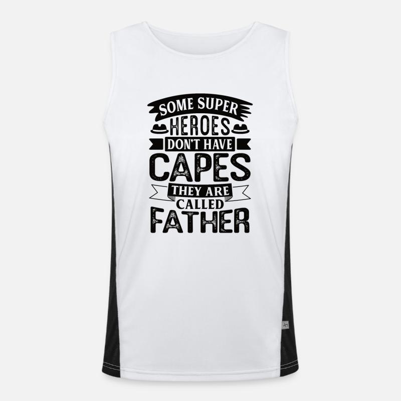 Welt bester Papa Vater Paare Paar Eltern Dad daddy Funktionelles Kontrast-Tank Top für Männer 