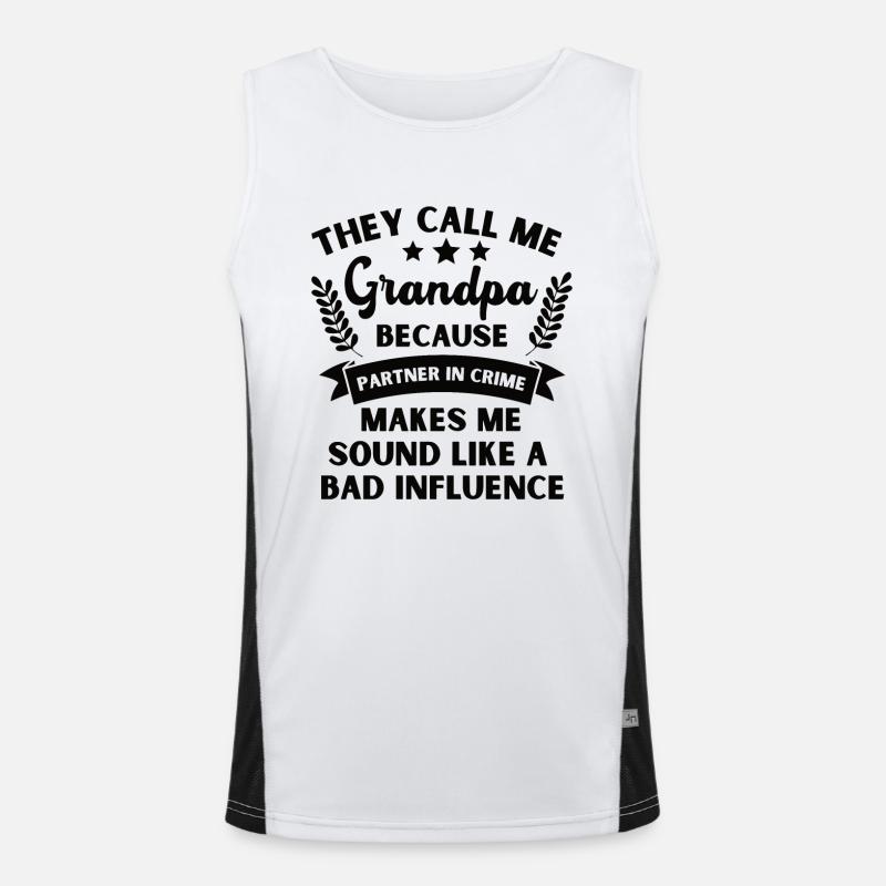 Opa Enkel Beste Freunde Großvater Enkelin Geschenk Funktionelles Kontrast-Tank Top für Männer 