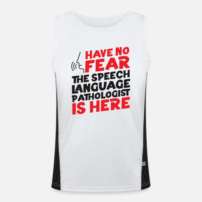 Speech Therapist Therapy Assistant Funktionelles Kontrast-Tank Top für Männer 