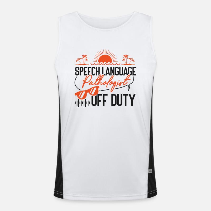 Speech Therapist Therapy Assistant Funktionelles Kontrast-Tank Top für Männer 