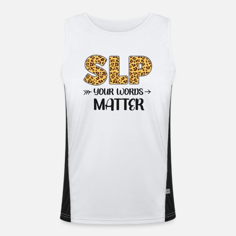 Speech Therapist Therapy Assistant Funktionelles Kontrast-Tank Top für Männer 