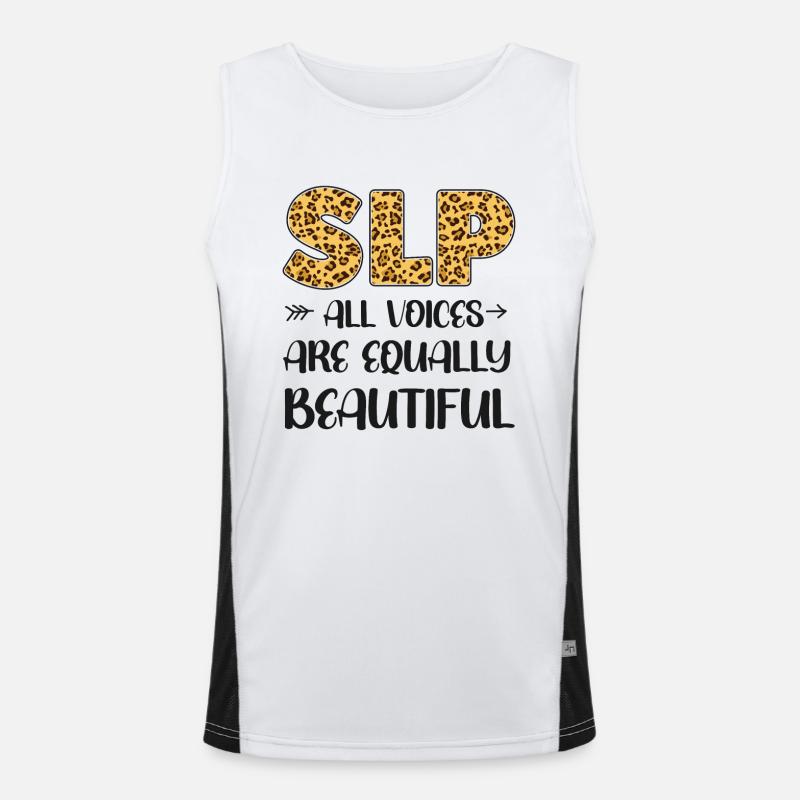 Speech Therapist Therapy Assistant Men's Functional Contrast Tank Top 