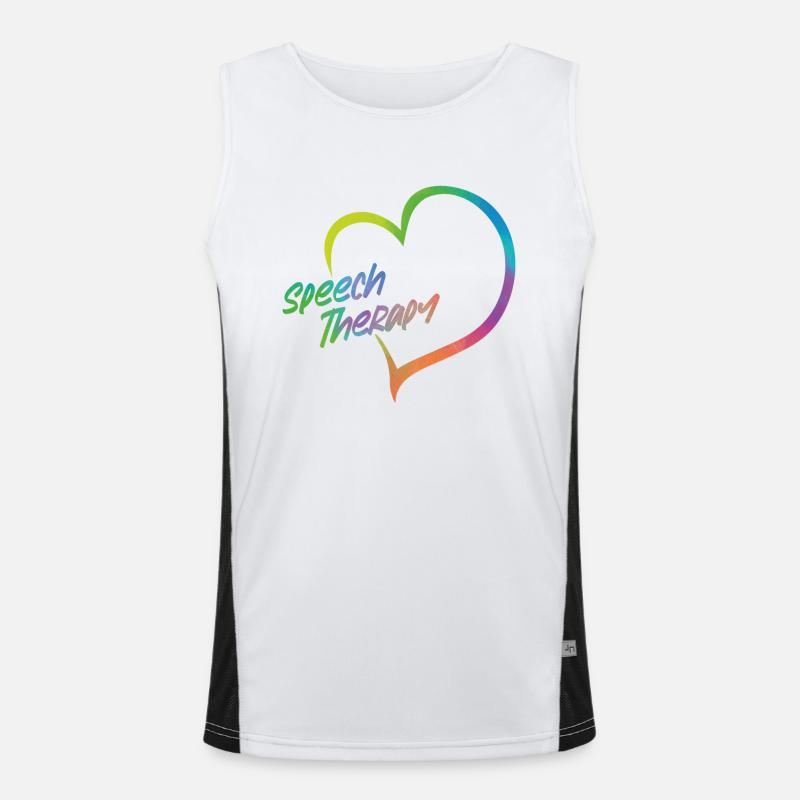 Speech Therapist Therapy Assistant Funktionelles Kontrast-Tank Top für Männer 