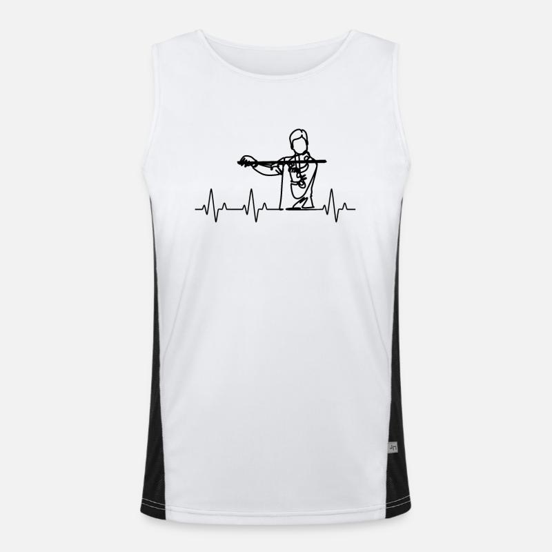 Violin Violinist Violinist Men's Functional Contrast Tank Top 