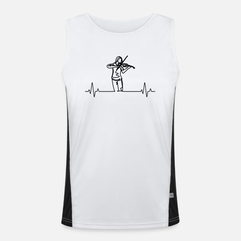 Violin Violinist Violinist Men's Functional Contrast Tank Top 