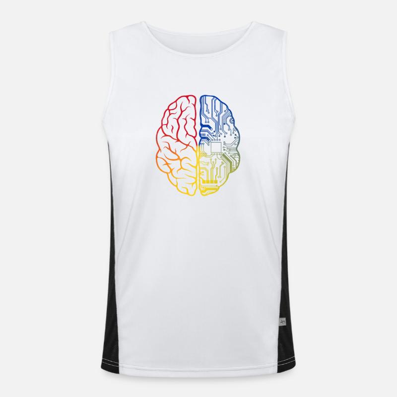 Programmeur Codeur - Développeur Programmation Cerveau Débardeur respirant contrasté Homme 